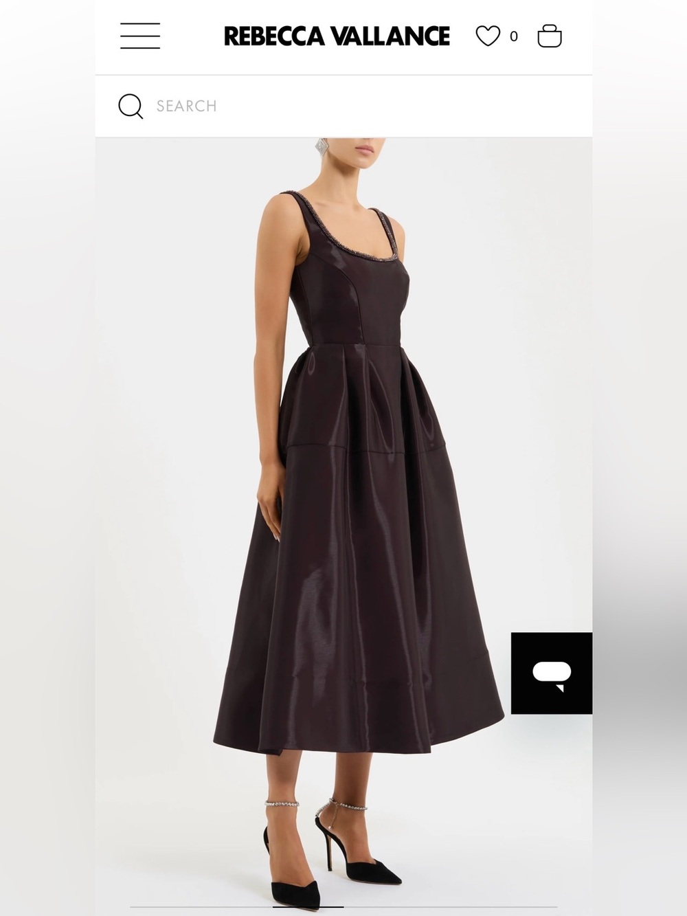 Rebecca Vallance Lourdes Bordeaux Midi Dress